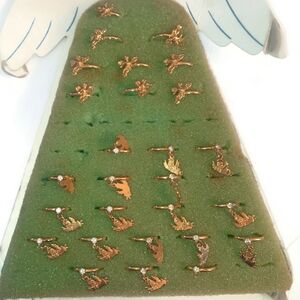 26 GOLD KIDS ADJUSTABLE RINGS,9 UNICORNS & 17 DIAMOND RINGS